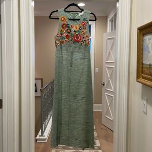 Duet maxi green dress (hl)